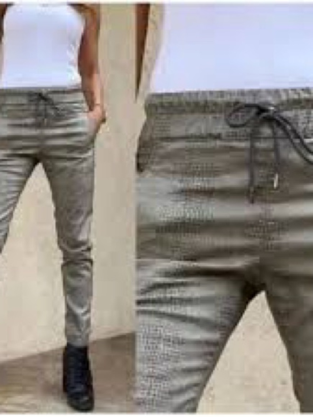Bevy Flog Shely Pants Sage Gray Snakeskin Print Women’s Size 27